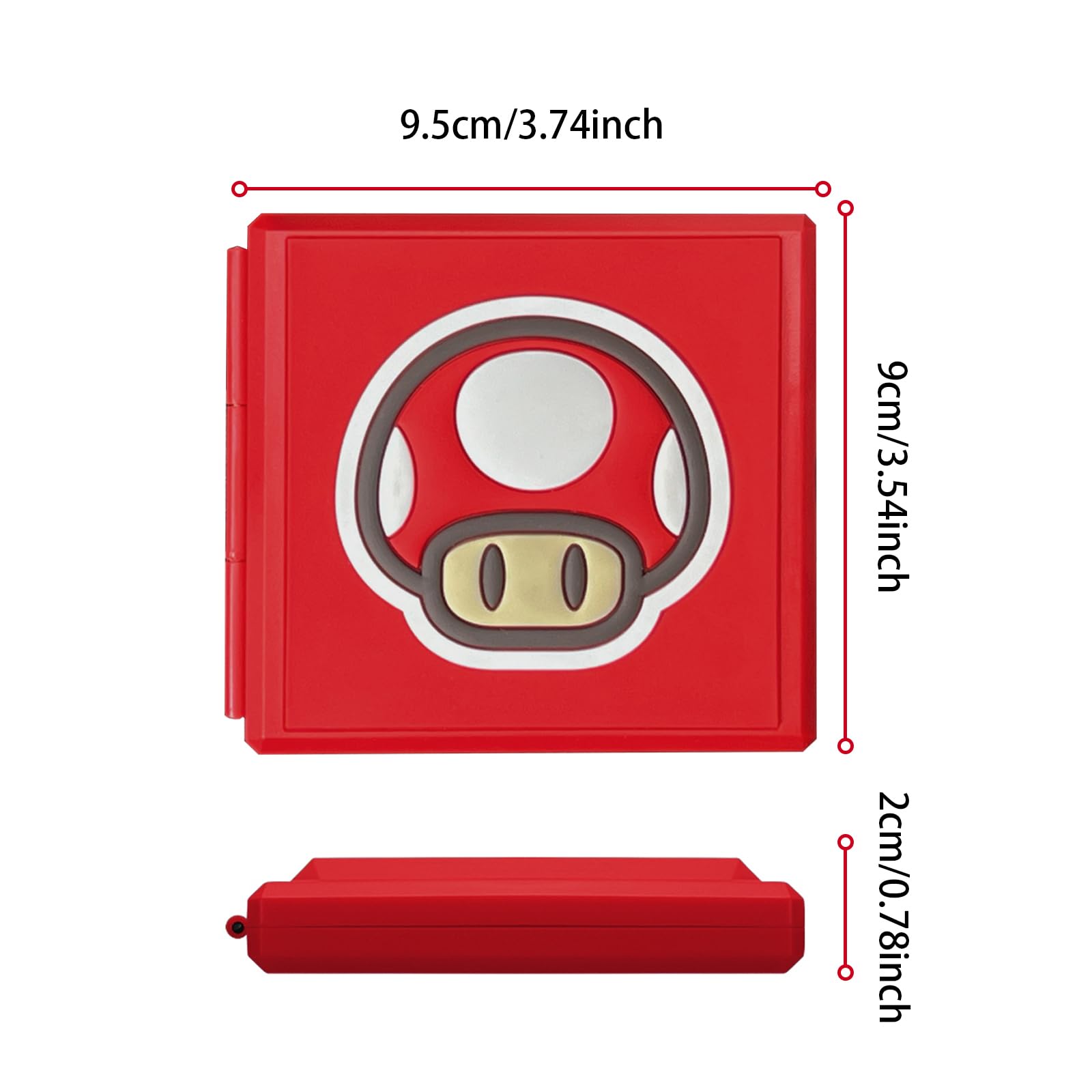 BAYINBROOK Estuche para Tarjetas de Juego Switch, Caja con 12 Ranuras, Carcasa Dura Impermeable, Organizador Portátil para Juegos y Accesorios (B05)