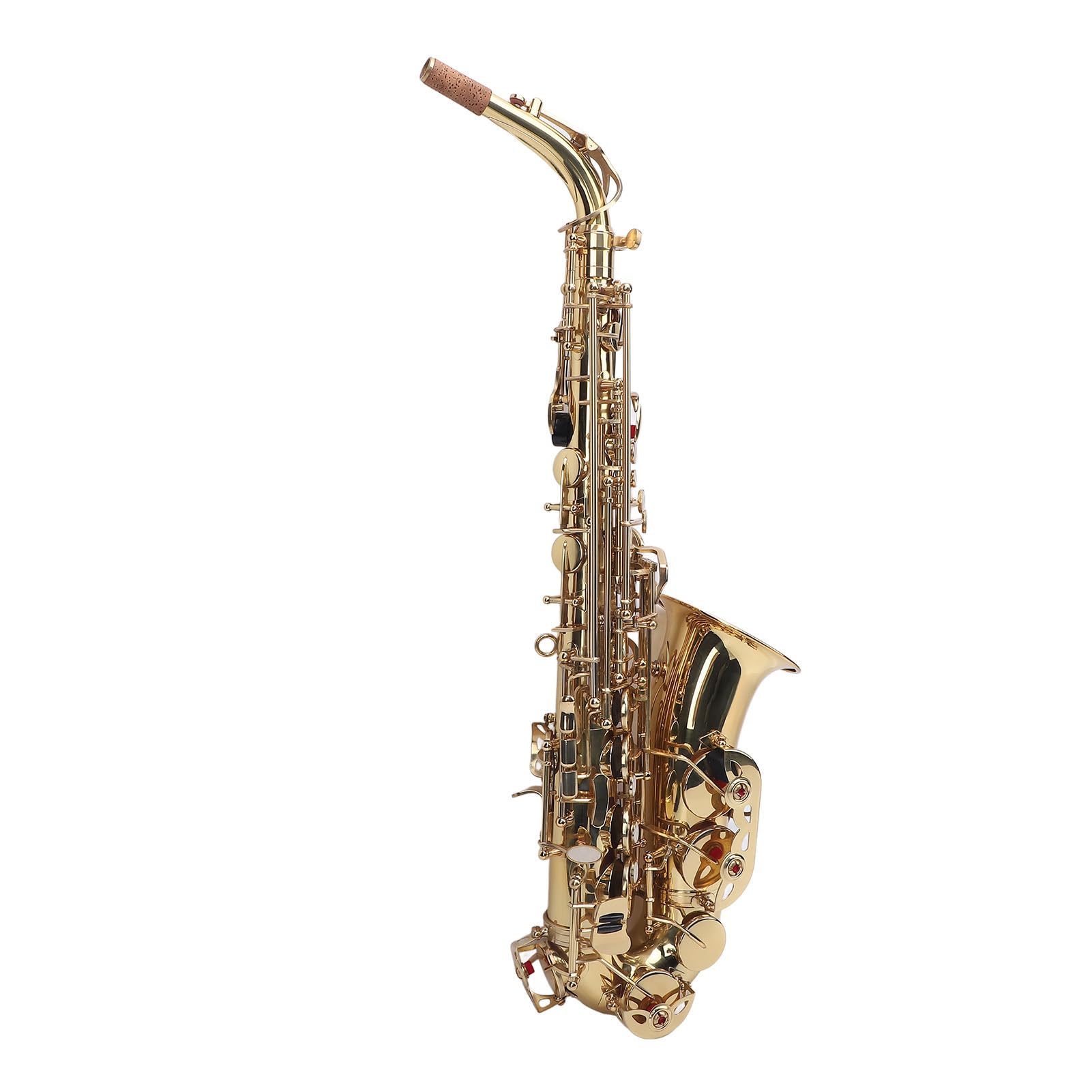 Sassofono Mib Alto, Kit Professionale per Sassofono Mib Alto in Ottone con Custodia per Trasporto e Cinghie per Bocchino for Studenti, Principianti, Professionisti