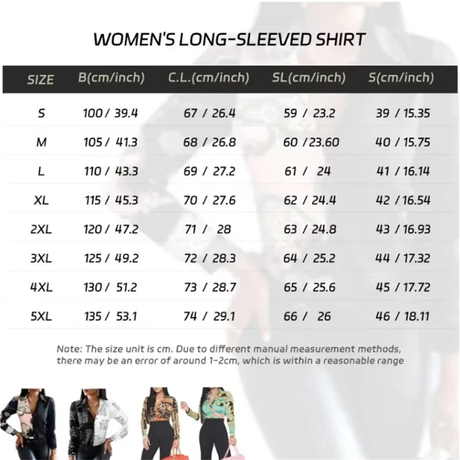 Camisa de Manga Larga con Solapa for Mujer, Informal, Holgada, con Estampado de Flores, Ropa de Diario for Viajes al Aire Libre
