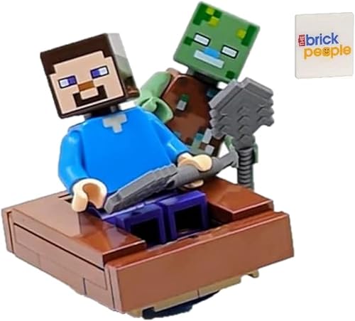 LEGO Minecraft Steve con minifiguras de zombies ahogados