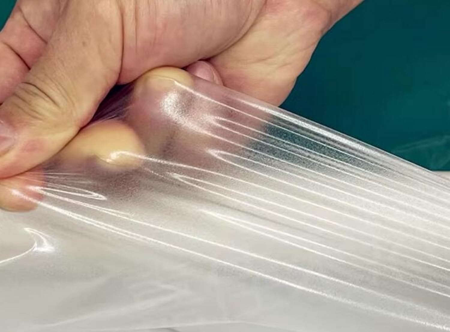 Double Sided Iron on Adhesive Film 40 x 40 Inches(XJU120/0.20mm) Heat Melt Fabric Glue Fusible Interfacing for Sewing Heat and Bond Lite for Applique Iron on Press on Patch Tape