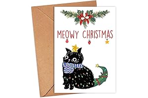 Endless Meowy Christmas Card: Brighten Your Holiday with Feline Charm