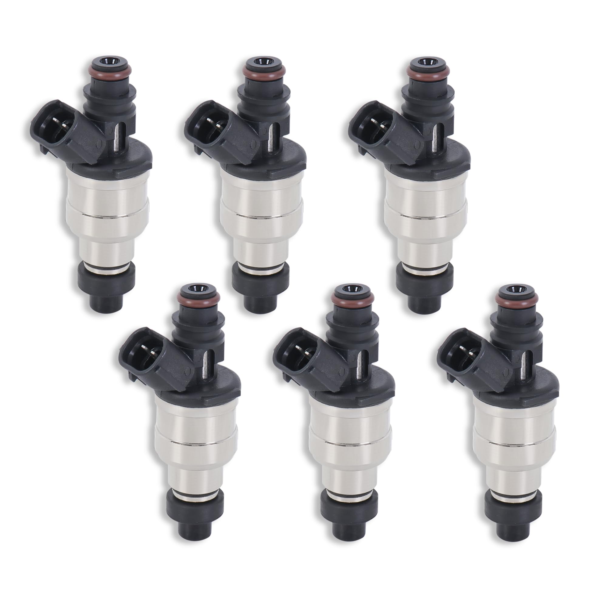 KUIPERAUTO 6Pcs Fuel Injectors 22842-12130 Compatible for Toyota 4Runner Pickup DLX SR5 RN02 3VZE 3.0L V6 1989-1995