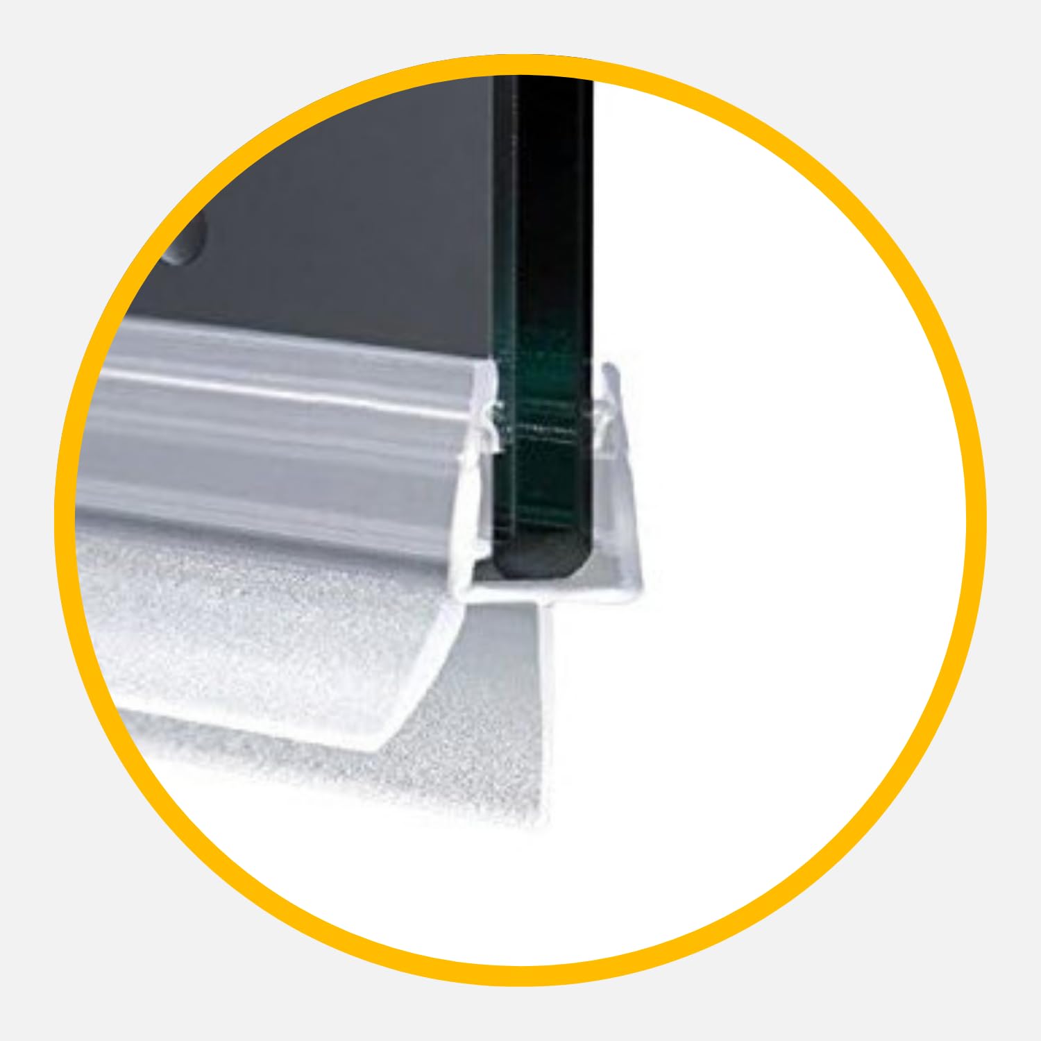 Guarnizione Box Doccia Orizzontale - Per Vetri 6mm/8mm, Con Aletta Morbida, Made In Italy