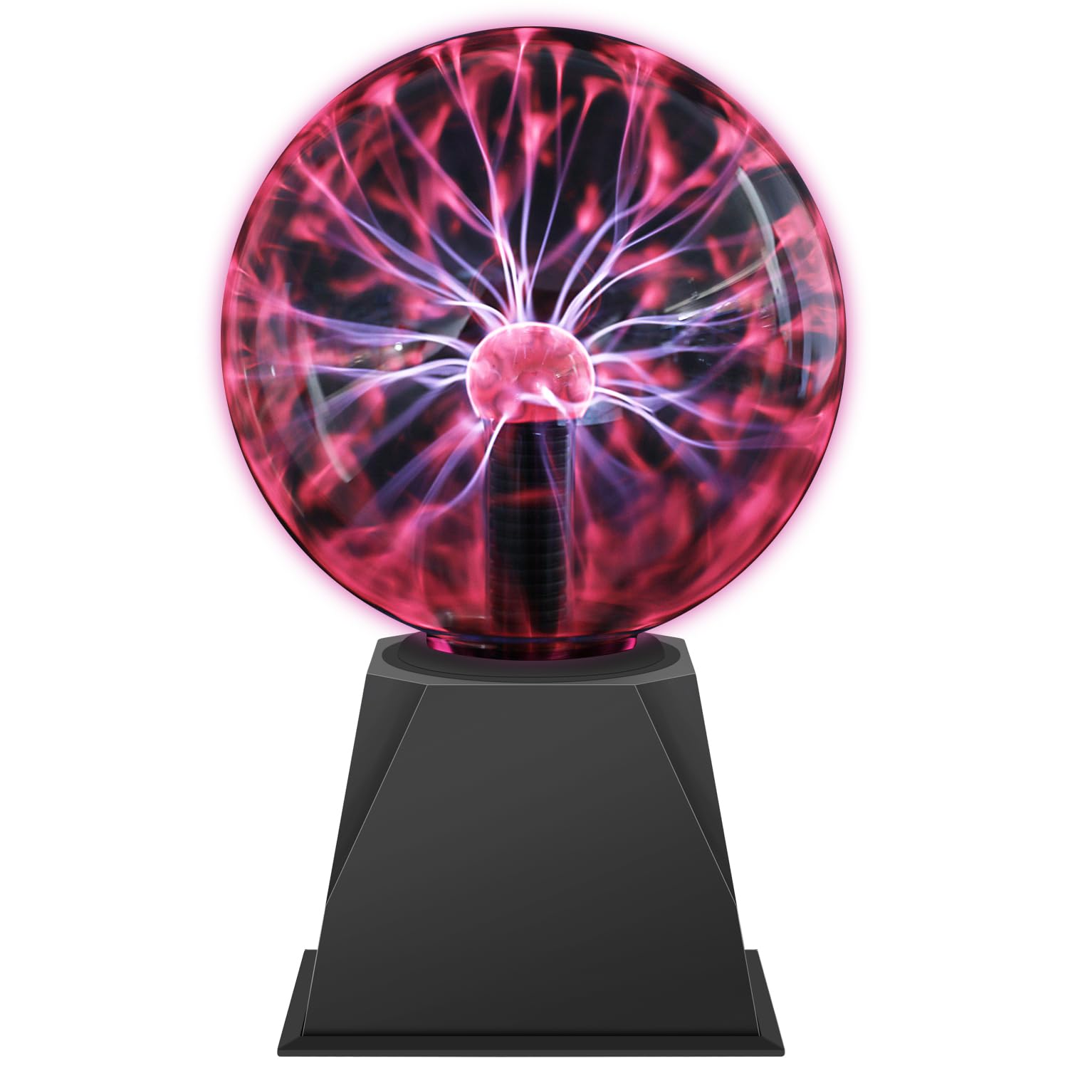 Comely Bola de Plasma 6 Pulgadas, Luz de Bola de Plasma Mágica, Lámpara de Esfera de Lones Sensible al Tacto para Habitaciones Infantiles