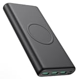 Wireless Portable Charger Power Bank, 33800mAh 15W Fast Wireless Charging 25W PD QC 4.0 USB-C Power Bank, 5 Output & Dual Input External Battery Pack Compatible with iPhone 16/15/14/13/12,Android etc