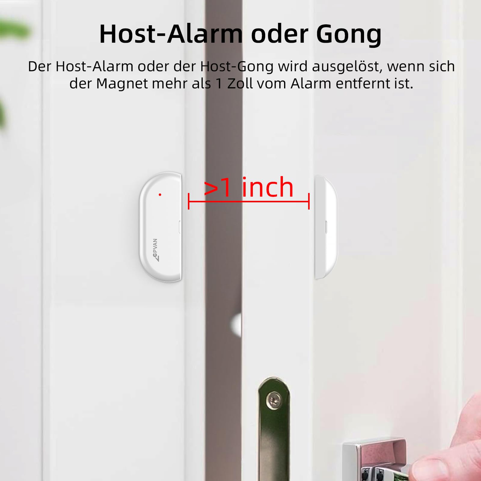 CPVAN Alarmanlage Haus, WiFi PIR Bewegungsmelder Alarm, DIY Einbruchschutz Fenster/Türsensor mit Fernbedienung & APP, Kein Vertrag & Gebühr,Weiß