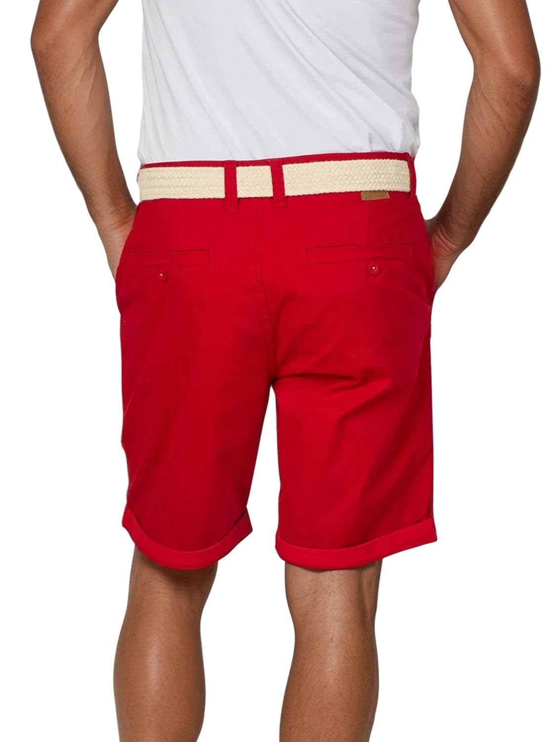 riverso RIVHenry Pantalones Cortos Chinos Bermudas Pantalones Cortos, 98% algodón, Azul, Claro Azul, Marino, Rojo, Verde, Naranja, Beige, Gris, W30 - W42