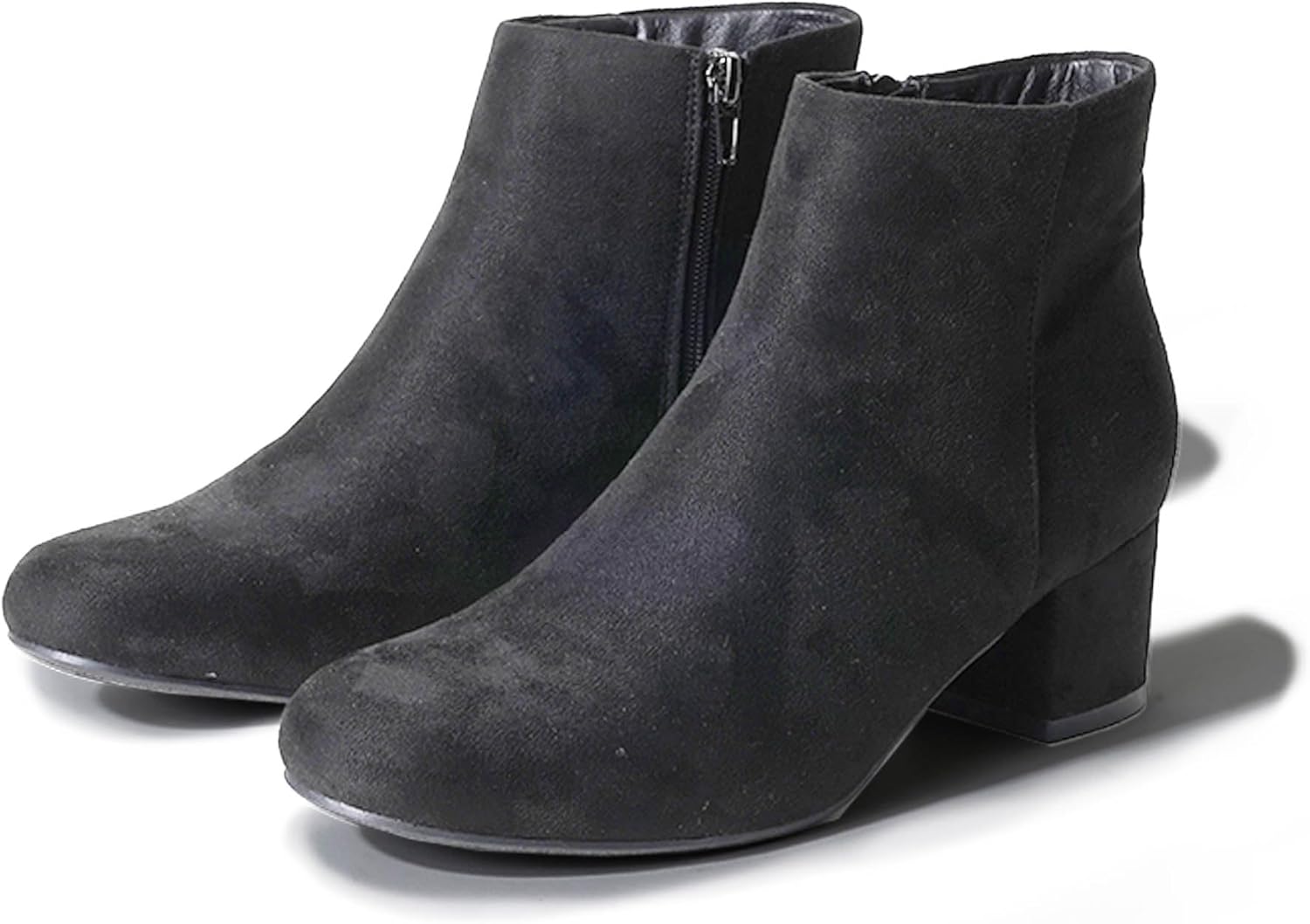 J. Adams Low Heel Zip Up Round Toe Ankle Bootie - Jody - Image 4