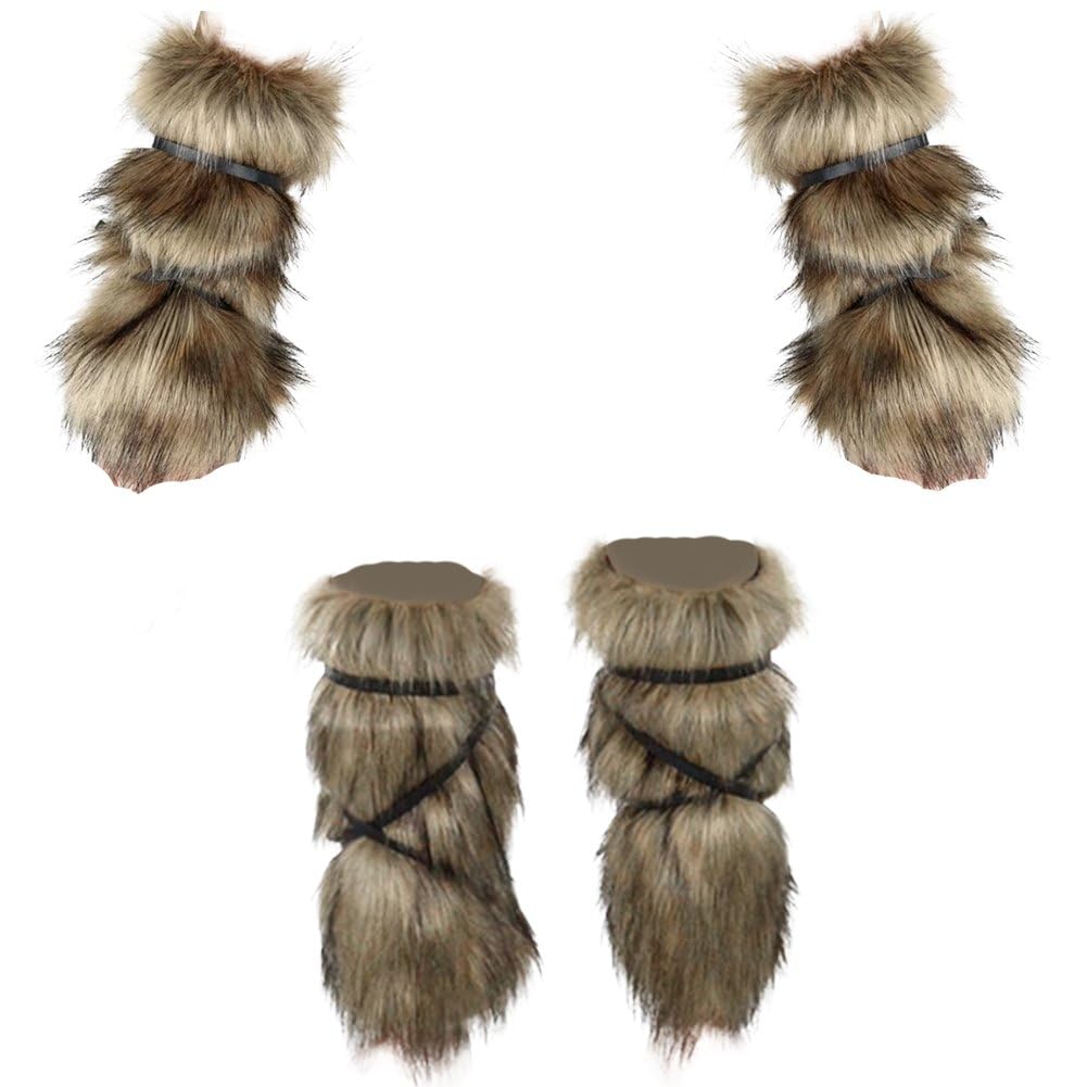 Juego De Fundas Vikingas para Brazos Y Piernas Calentadores