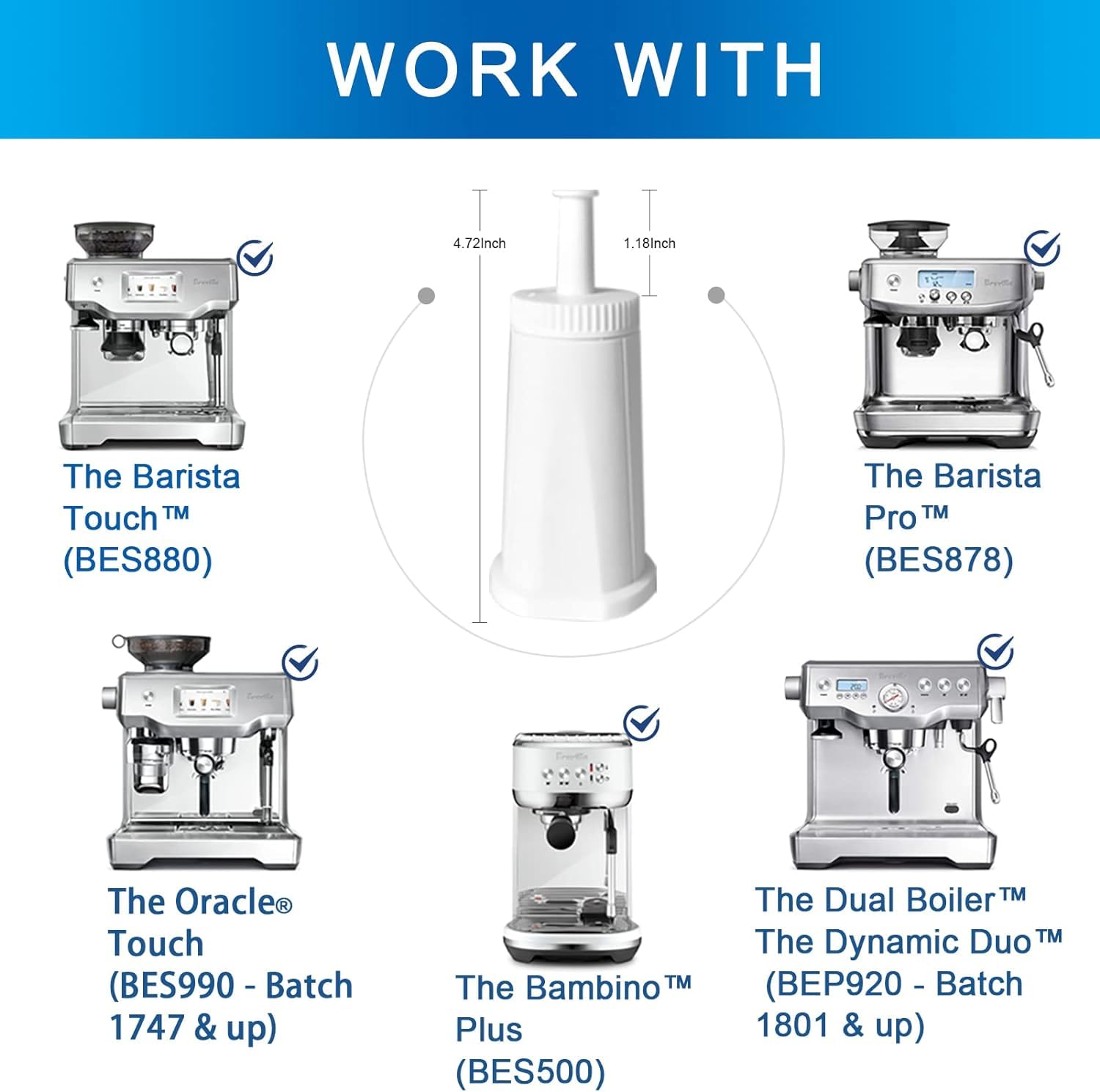 Oracle Touch Sage Coffee Machine Water Filters Breville Barista