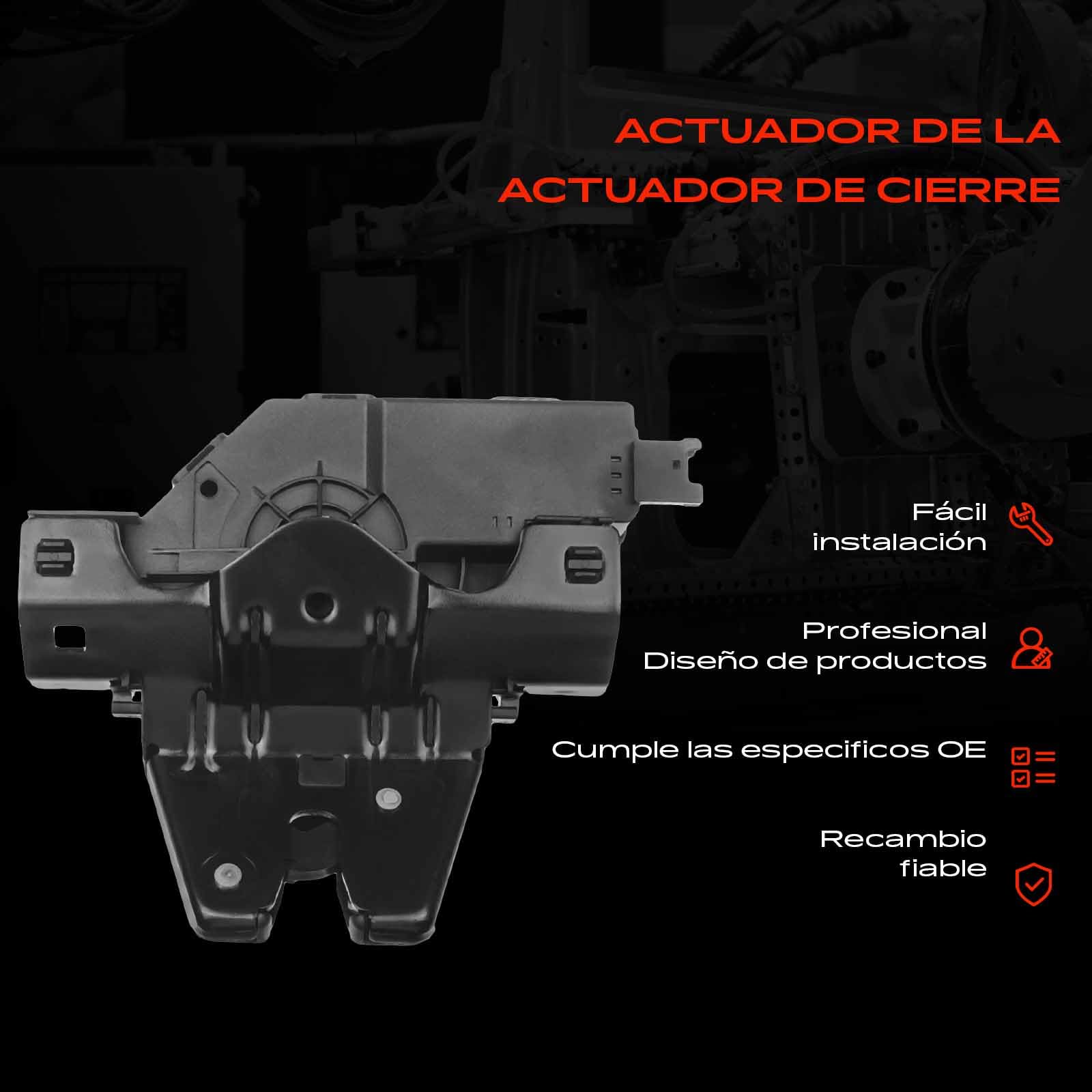Frankberg Cerradura del portón trasero Cerradura de la puerta Puerta Trasera Cerradura del portón trasero Compatible con Serie 1 E81 Serie 3 E46 Serie 3 cabrio E46 Serie 1 E87 Serie 5 E60 51247840617