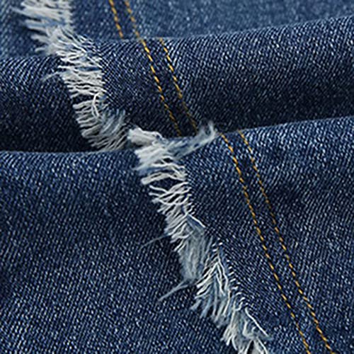 Girls Flared Denim Pants ð—¥aw Hem Elastic Waist Stretchy Bootcut Slim Fit Jeans for Teen Girls Legging Trousers4