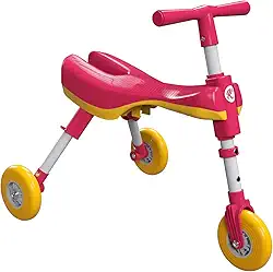 Triciclo Bimba Dobrável Único Portátil Infantil Do Brasil Rosa