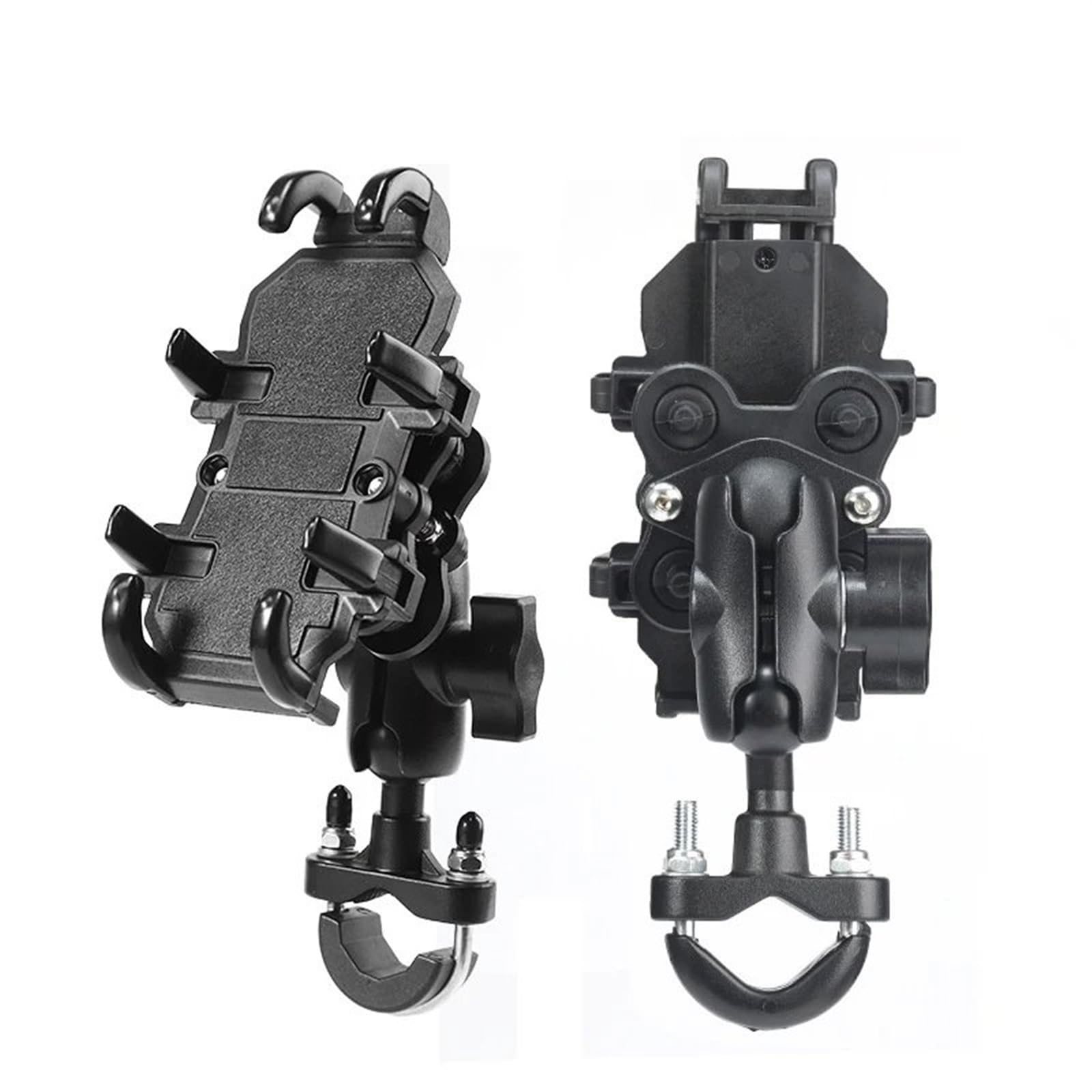 Staffa Navigatore Moto Supporto Telefono Bici Moto Con Ammortizzatore Manubrio Bicicletta Specchietto Retrovisore Smartphone 4,7-7,1 Pollici Antiurto(Shock-absorbing H)