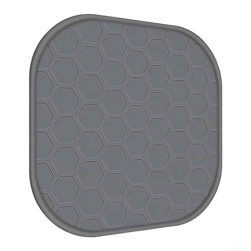 Alfombrilla Silicona Air Fryer 27x27cm Antideslizante(Gray)