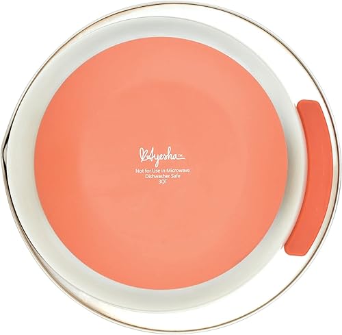 Miniatura 15 de Ayesha Curry Kitchenware Pantryware - Cuencos para mezclar de acero inoxidable, juego de 3 piezas, color plateado con asas de color