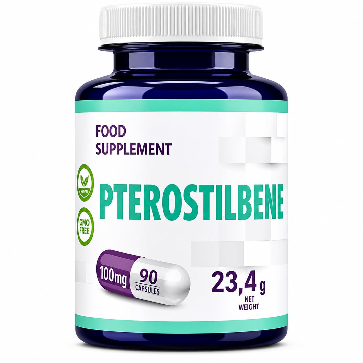 Hepatica trans-Ptérostilbène 100 mg | à Ingrédient Unique | 90 Gélules Véganes | Réserve 3 Mois | GMP & laboratoire indépendant