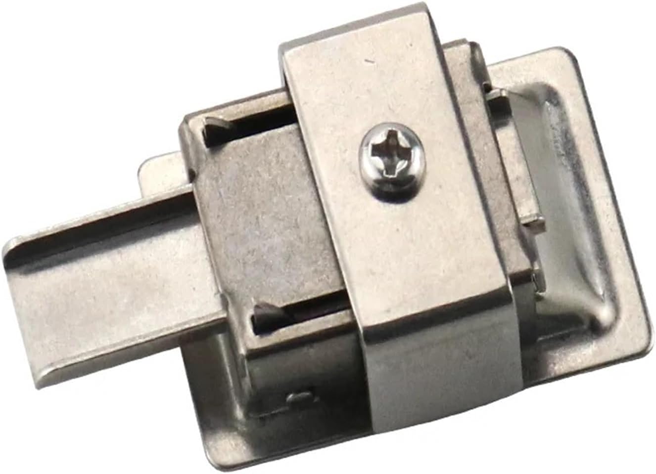 Stainless Steel Pull-Type Panel Lock Collision Bolt Flat Small Toolbox Equipment 1Pcs