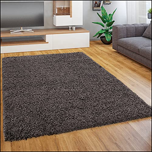 Paco Home Hochflor Teppich Wohnzimmer Schlafzimmer Esszimmer Shaggy Modern Pflegeleicht Einfarbig,...