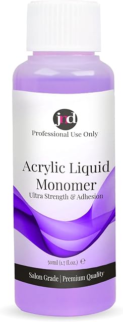 JND Acrylic Liquid Monomer Professional Salon Quality Acrylic Nails Extensions Nail Art (50ml, Purple)