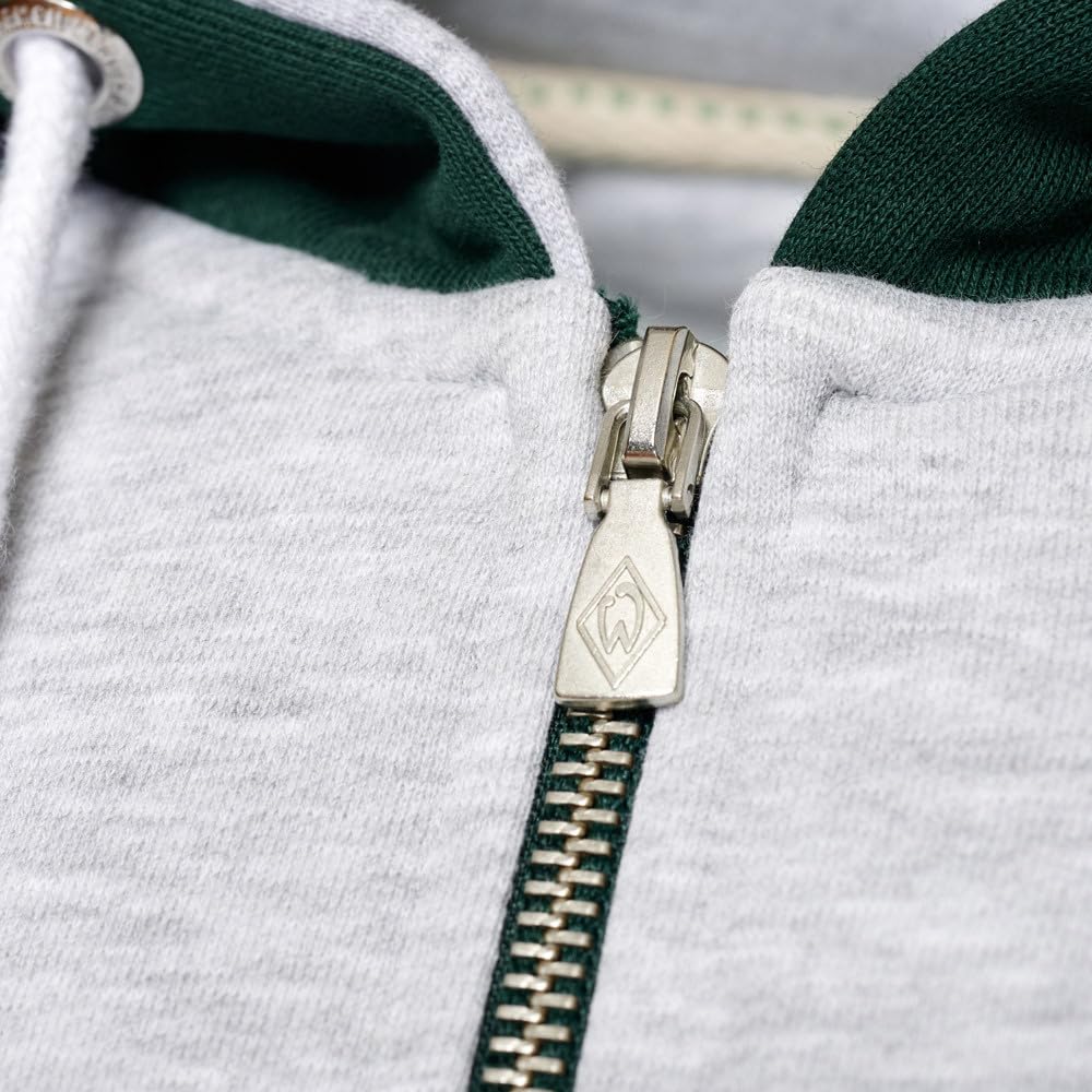 Werder Bremen SV GOTS Sweatjacke grün/grau