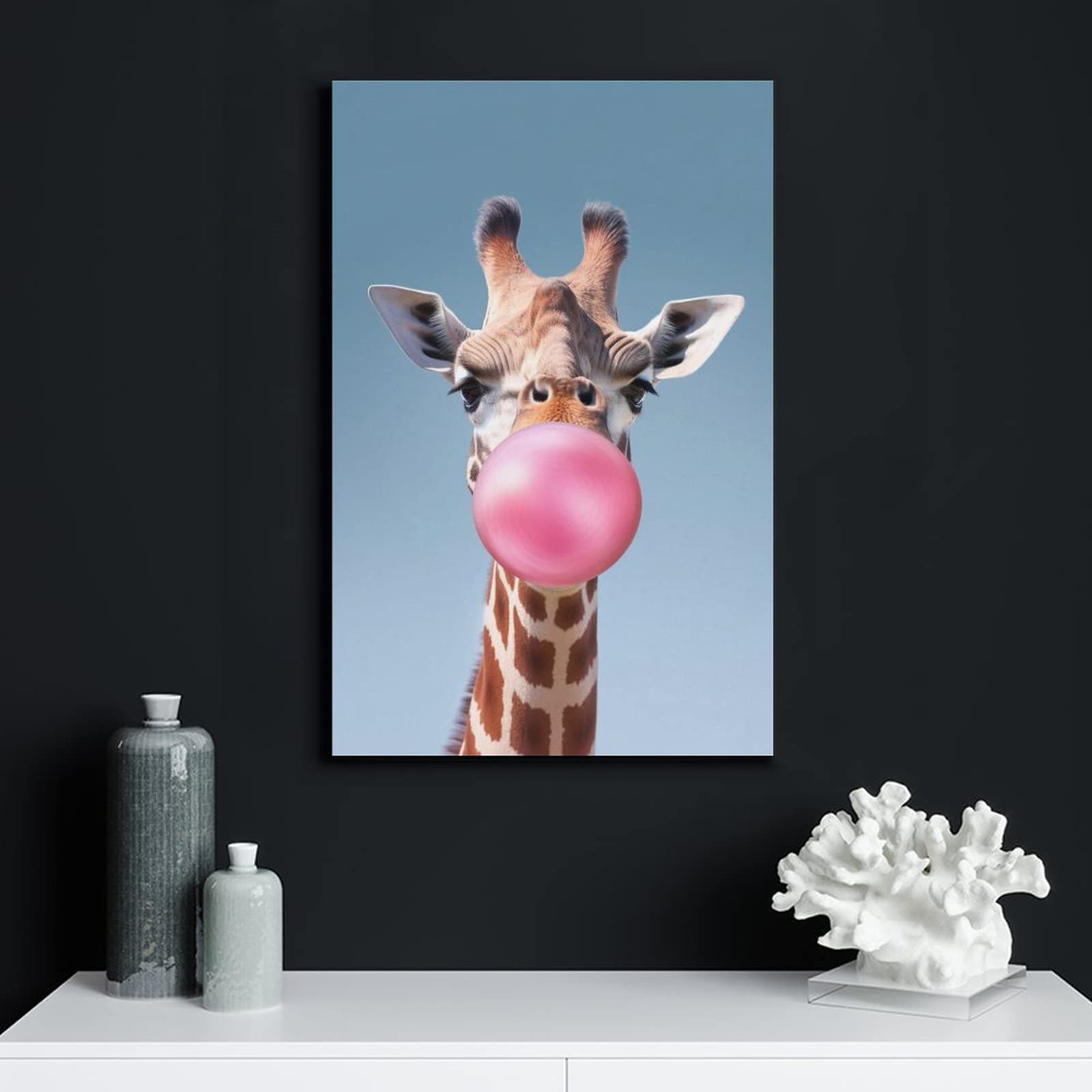 【千風】キリン　キメコミアート　パッチワーク　アートパネル　壁掛けインテア 千風】キリン キメコミアート パッチワーク アートパネル 壁掛け