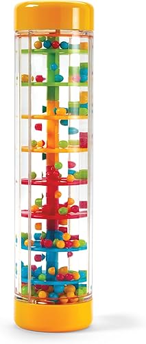 Miniatura 1 de Kidoozie Peaceful Rainmaker - Agita, rueda y voltea! - Juguete de cuentas de varios niveles con sonidos relajantes de gotas de lluvia y colores en