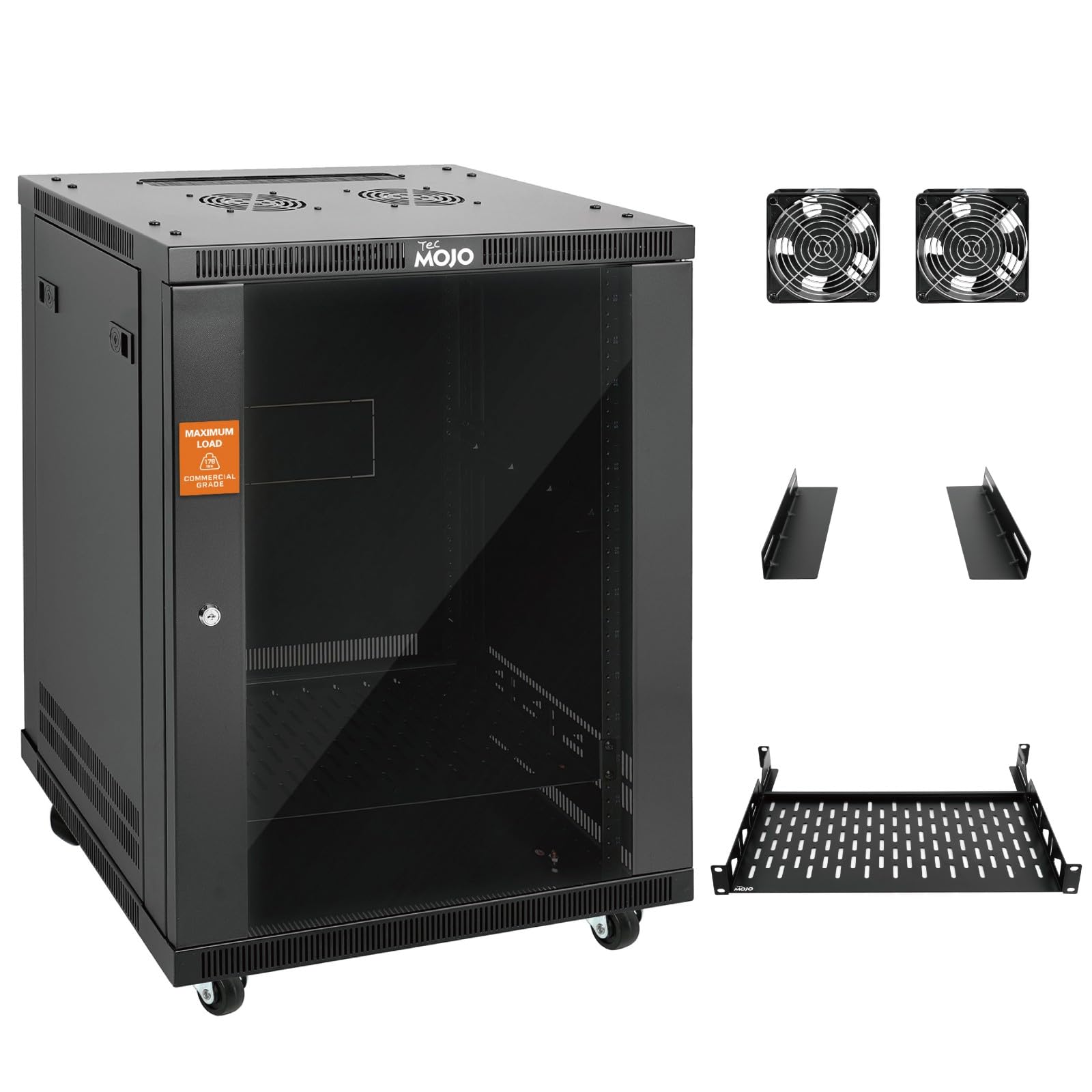 Amazon.com: Tecmojo 15U Wall Mount Rack,15U Rack 17.7 Inch