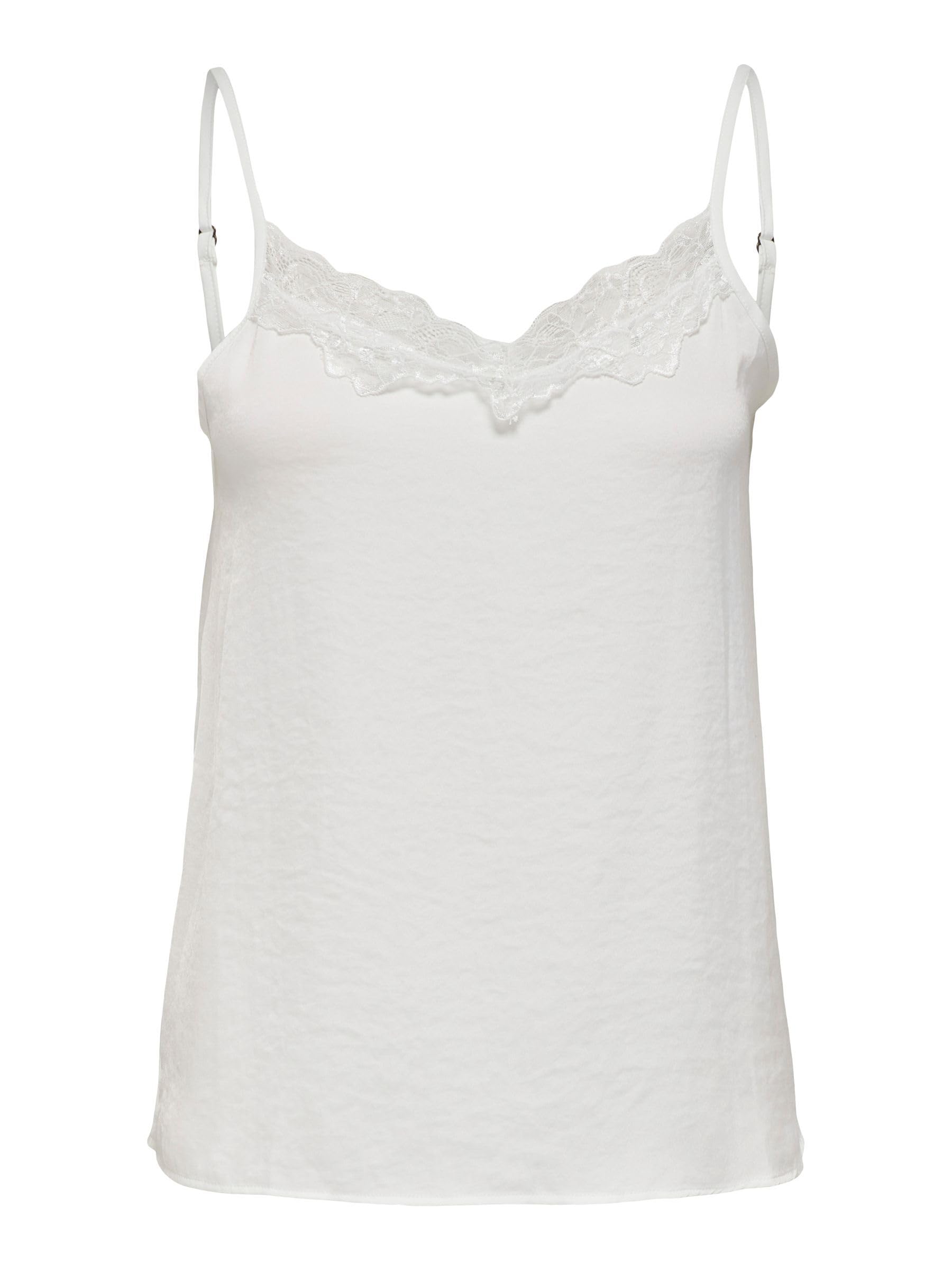 JDYAPPA Jacqueline de Yong Female Top, Cloud Dancer/Detail: DTM lace, 14