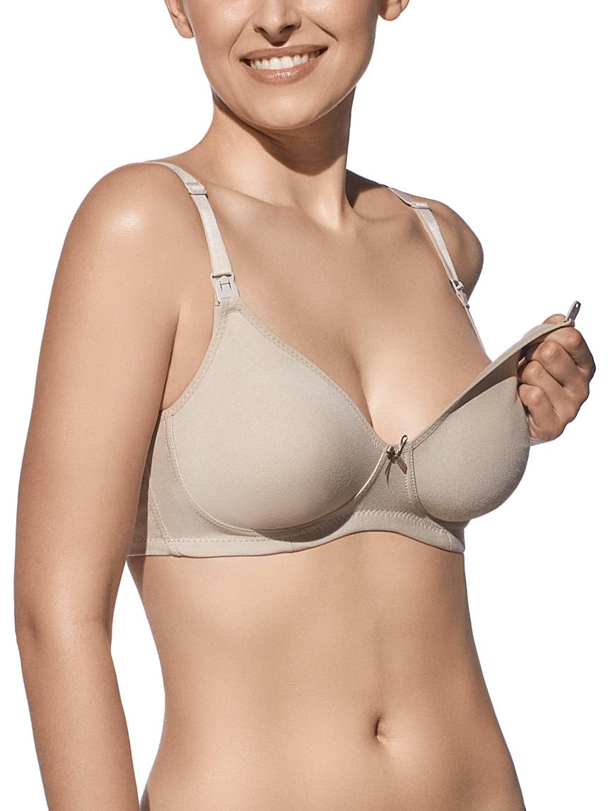 Selente Mummy Love Reggiseno per L'Allattamento (Made in EU), Senza Ferretto, Funzione Allattamento, Rete per Il bucato Inclusa