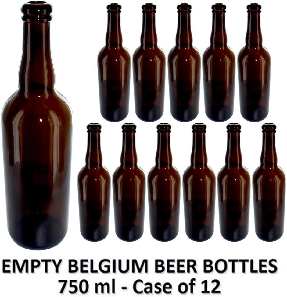 Belgian 750 ml Beer Bottles, Case of 12