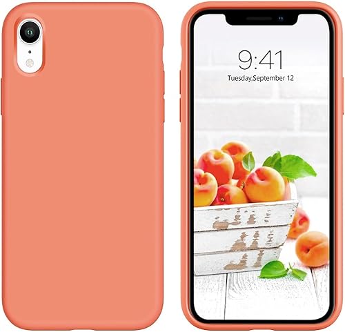 Silicone Case Compatible with iPhone XR 6.1-inch Cover Peach