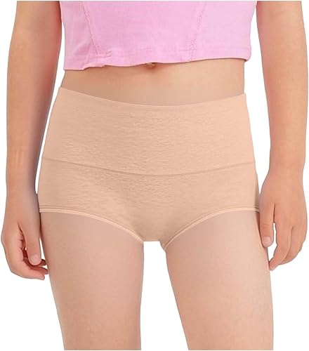 Women's Solid Color Fashion Panties High Waist Bottoms Comfy