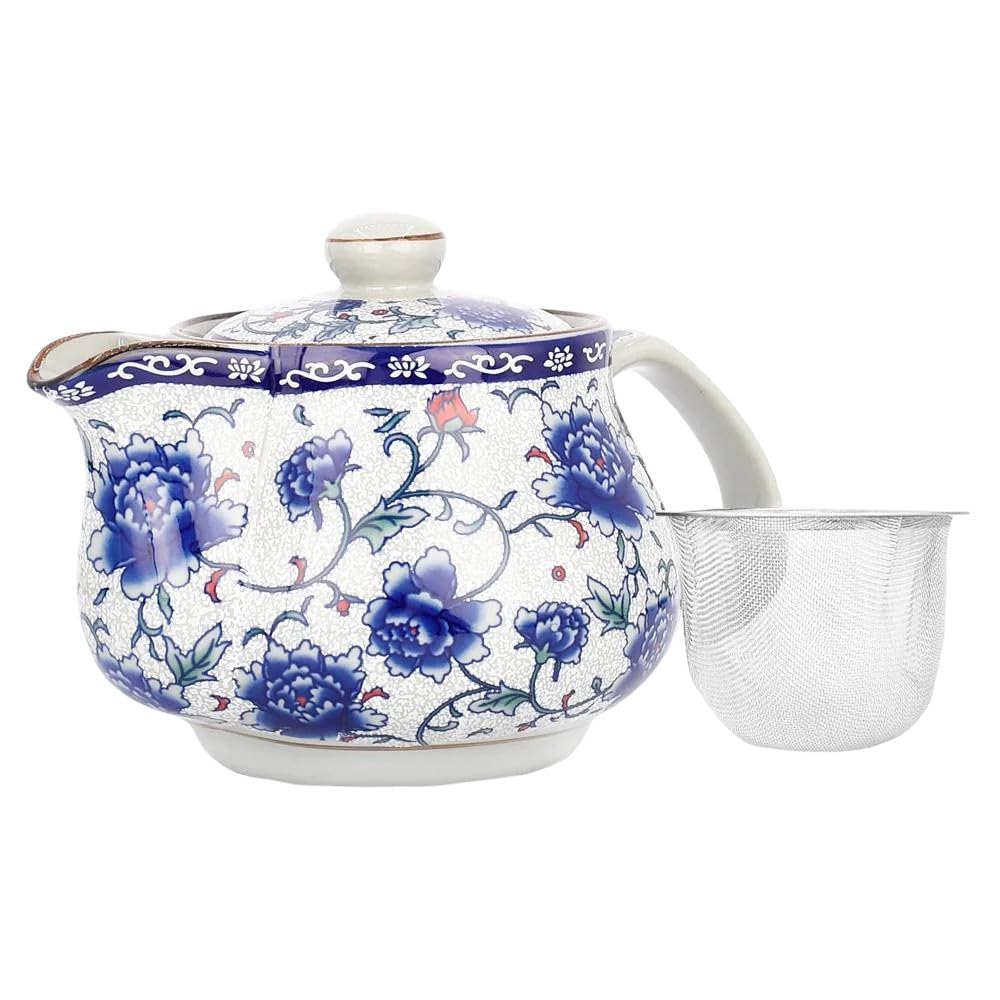 TGL Co. Ceramic Tea Pot, (500 Ml) with Removable Stainless Steel Infuser - Image 2 thumbnail