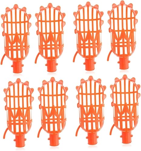 Yardwe 4 sets árbol recogedor frutas herramientas ahorro de mano de obra recogedor de fruta cabeza desmontable fácil instalación para jardín 2