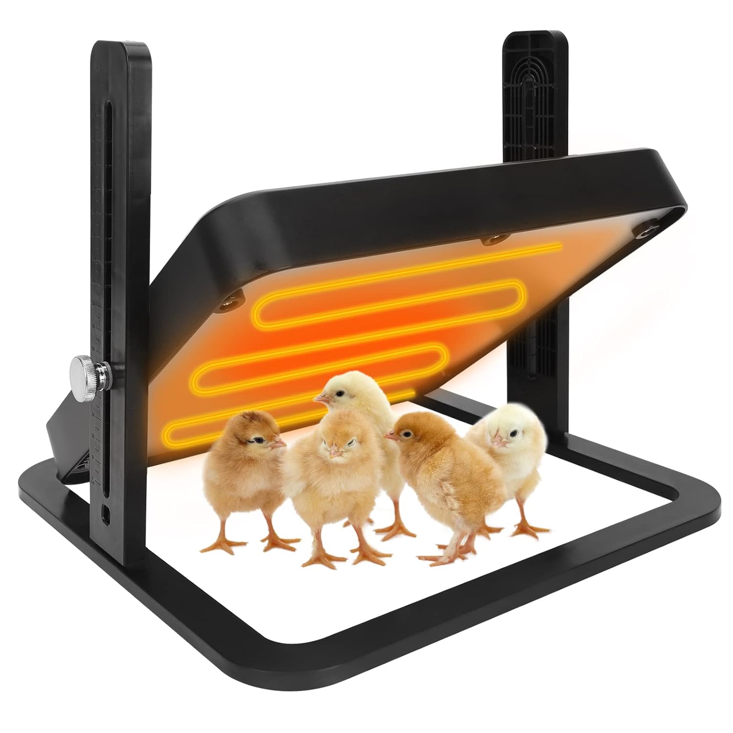 MICOLLY Chicken Coop Heater, Chick Brooders with Adjustable Height and Angle, ThermoPoultry