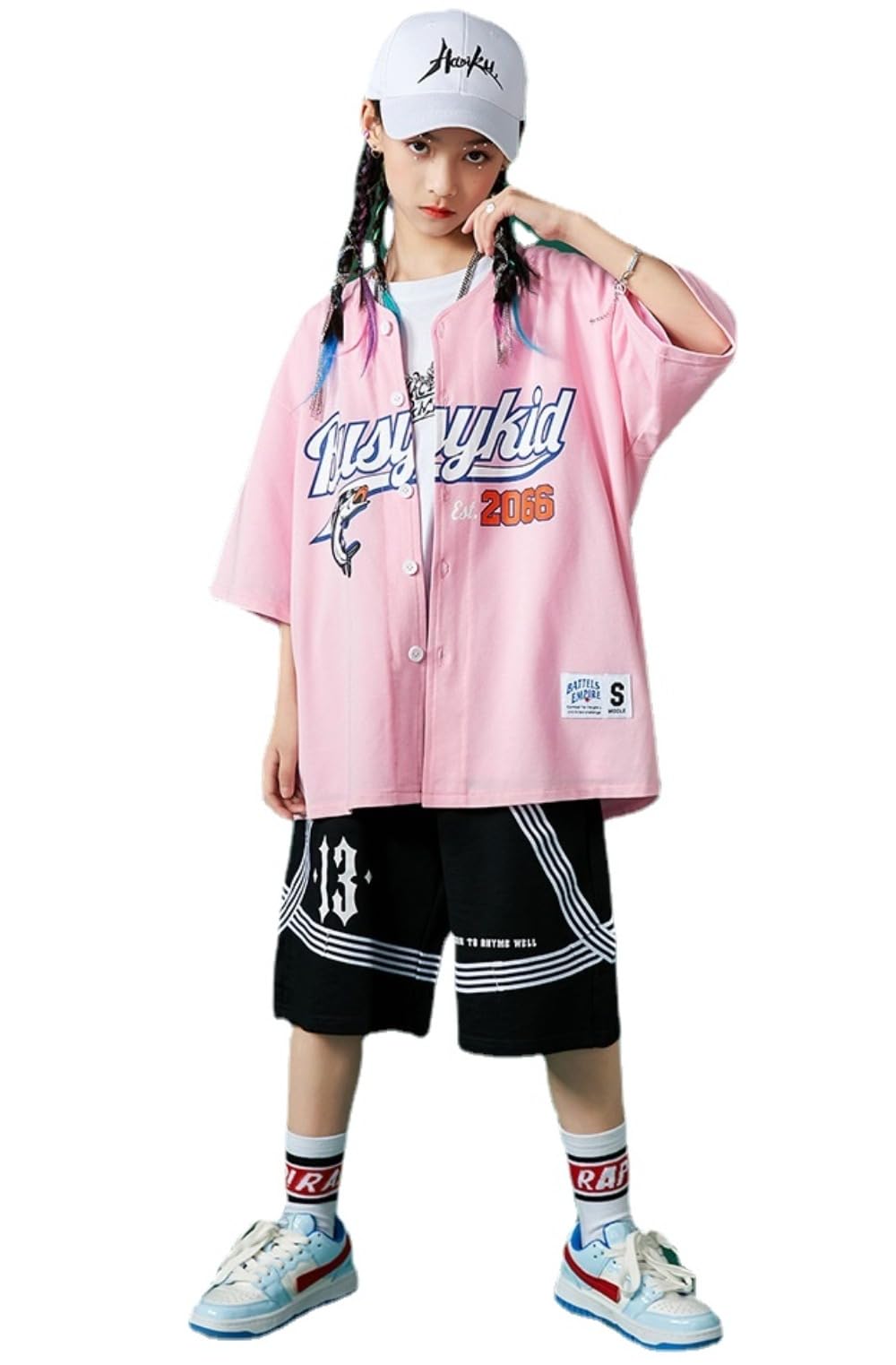 Amazon.co.jp: ベースボールシャツ 夏 キッズ ダンス衣装 セットアップ