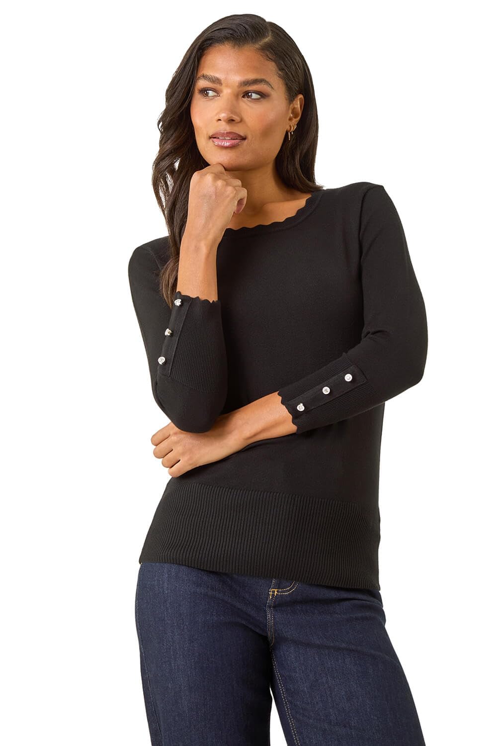 Roman - Women's Jumper - Knit - Black - Size 16