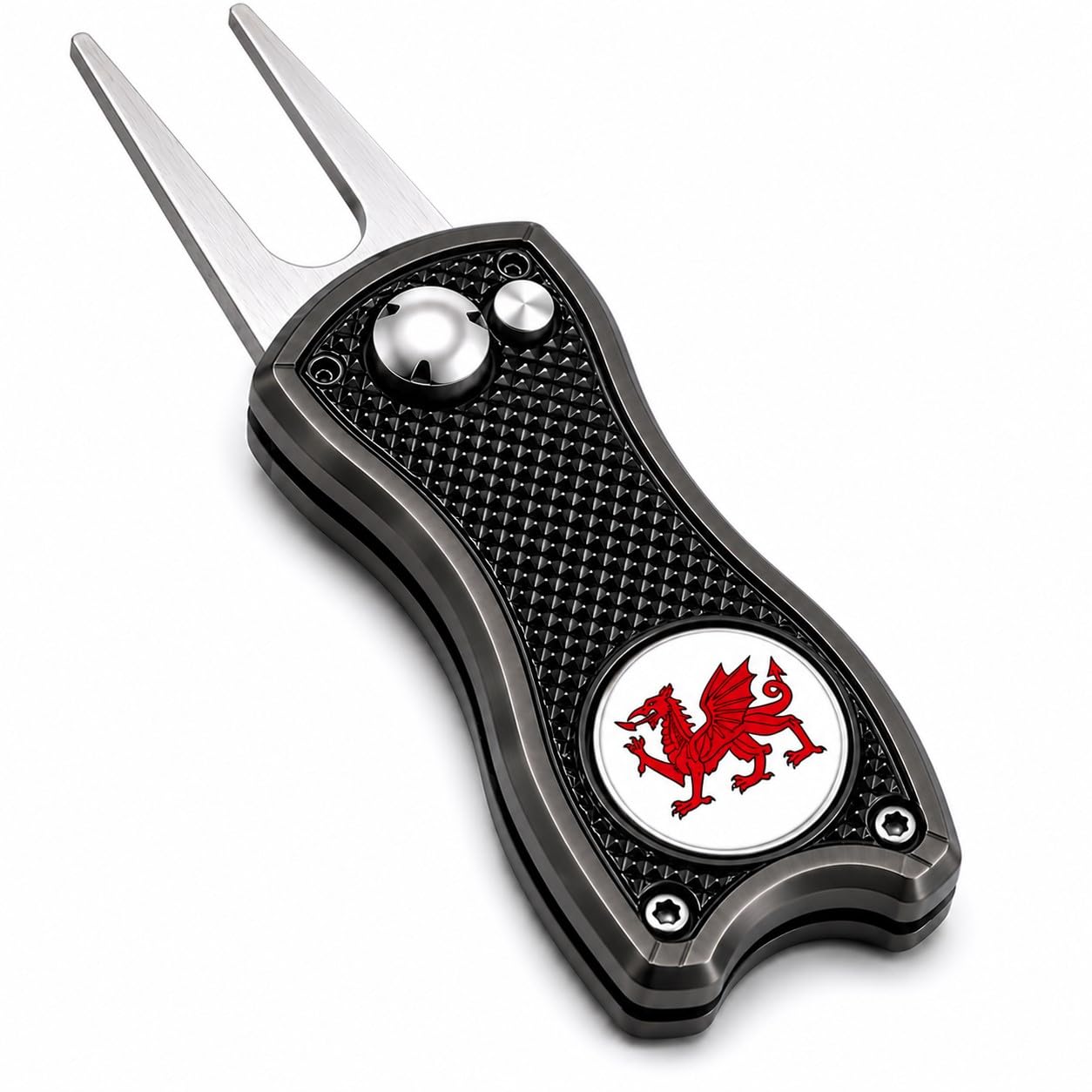 TRUE HEALTH Golf Pitch Repair Tool with Magnetic Ball Marker (Wales)
