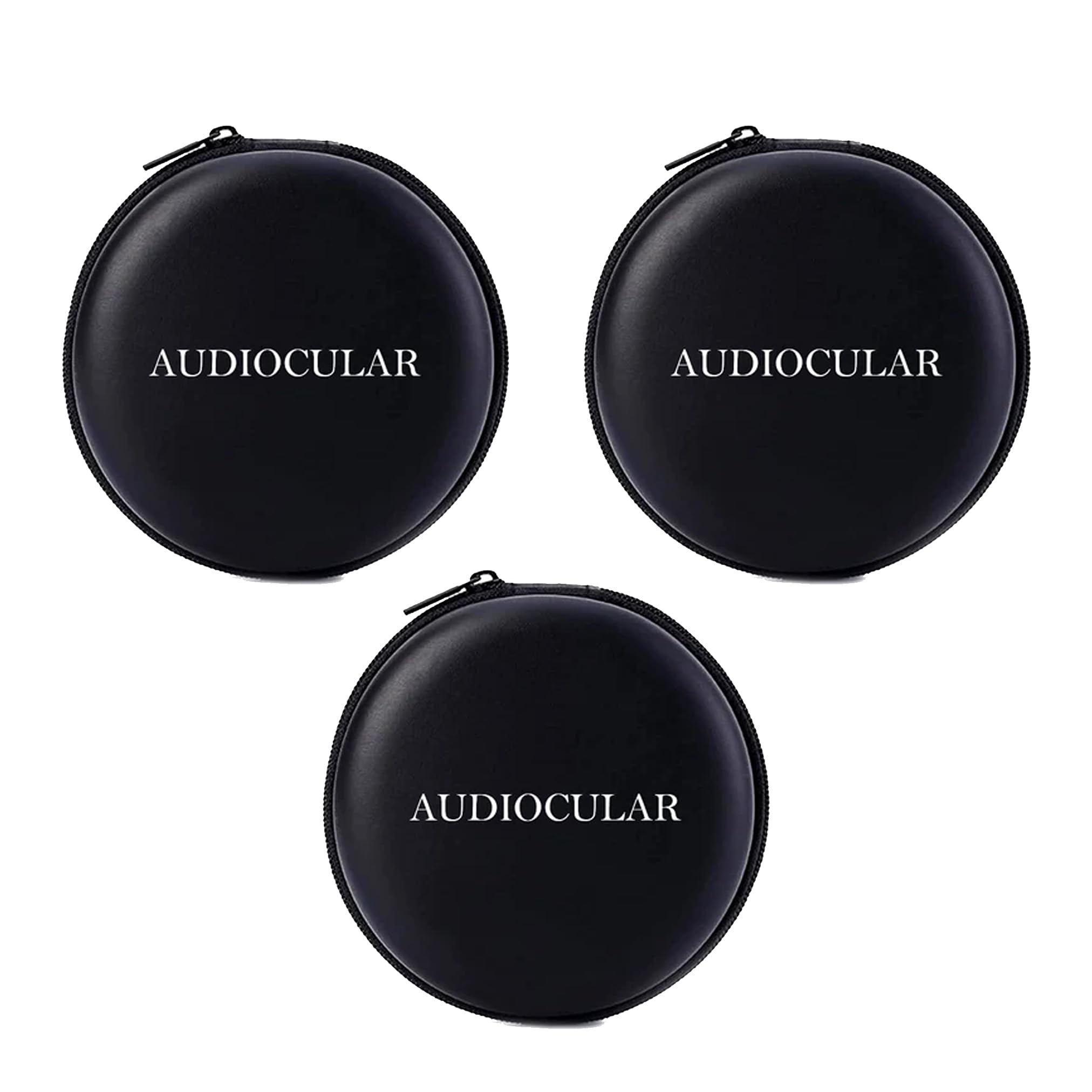 AUDIOCULAR Earphone Headphone Hardshell Case Pouch Cover Carrying Multi-Purpose Case for Earphones, Headset, Pen Drives, SD Cards, All Mobile Accessories. (Pack of 3)-image-42