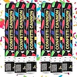 Multicolor Confetti Cannons – Pack Of 6 Party Poppers 12