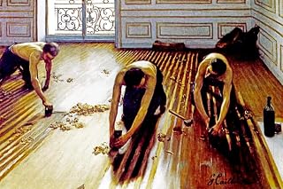 TopVintagePosters Floor Scrapers Working Robust Men 1875 Painting By Gustave Caillebotte Reproduction (16” X 24” Image Size Paper)