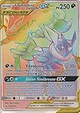  Carte Pokémon SL10 : Amphinobi et Zoroark GX Escouade 250 PV 222/214 - Secrète Rare Arc-en-Ciel