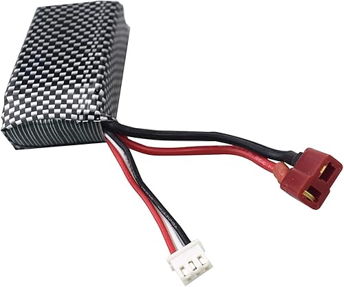 Miniatura 5 de Batería de litio de alta velocidad con cabezal en T de 7.4 V 1800 mAh con cargador 2 en 1 para WLTOYS A959-B A969-B A979-B K929-B 144001 RC batería
