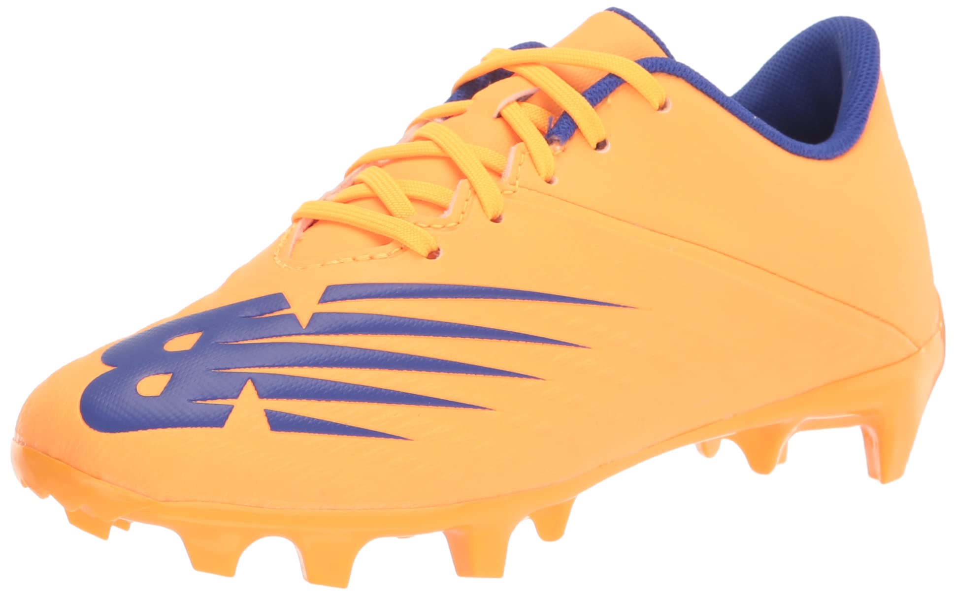 New Balance Boy's Furon V6+ Dispatch Junior FG Soccer Shoe, Impulse/Vibrant Orange, 5.5 Big Kid