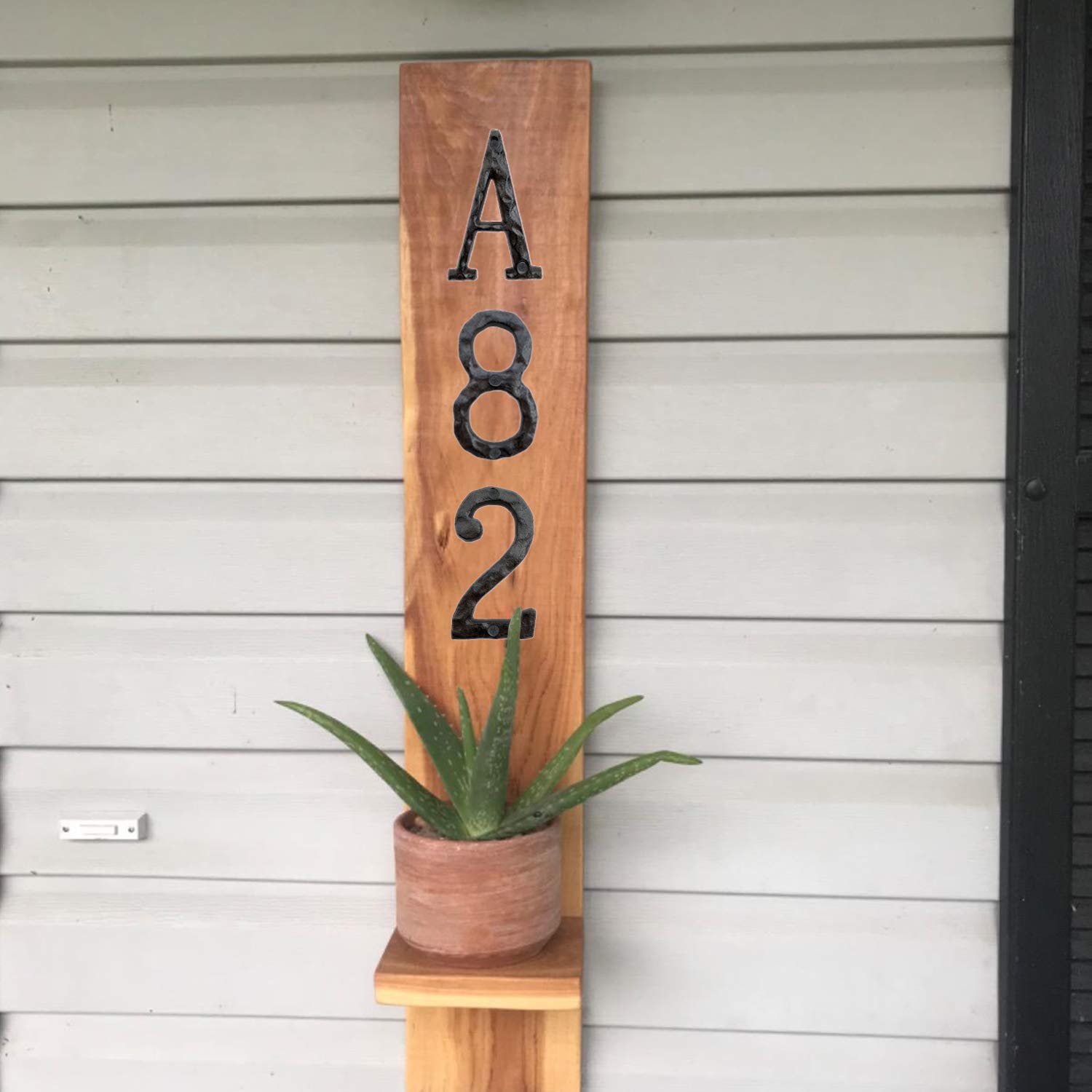 House Letter, 5 Inch High Cast Iron Home Address Letter, Perfect Matching the 5.5 Inch Cast Iron House Numbers (C) 1