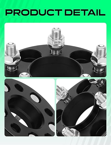 Miniatura 8 de YHTAUTO Espaciadores de rueda centrados en buje de 0.197 x 4.331 in de 1 pulgada para Jeep KLMP Cherokee, Compass, Renegade, Chrysler 200, Dodge