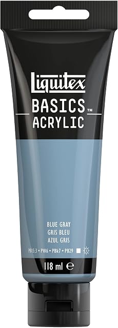 LIQUITEX Basics Acrylic Paint, Blue Gray, 118 ml Tube