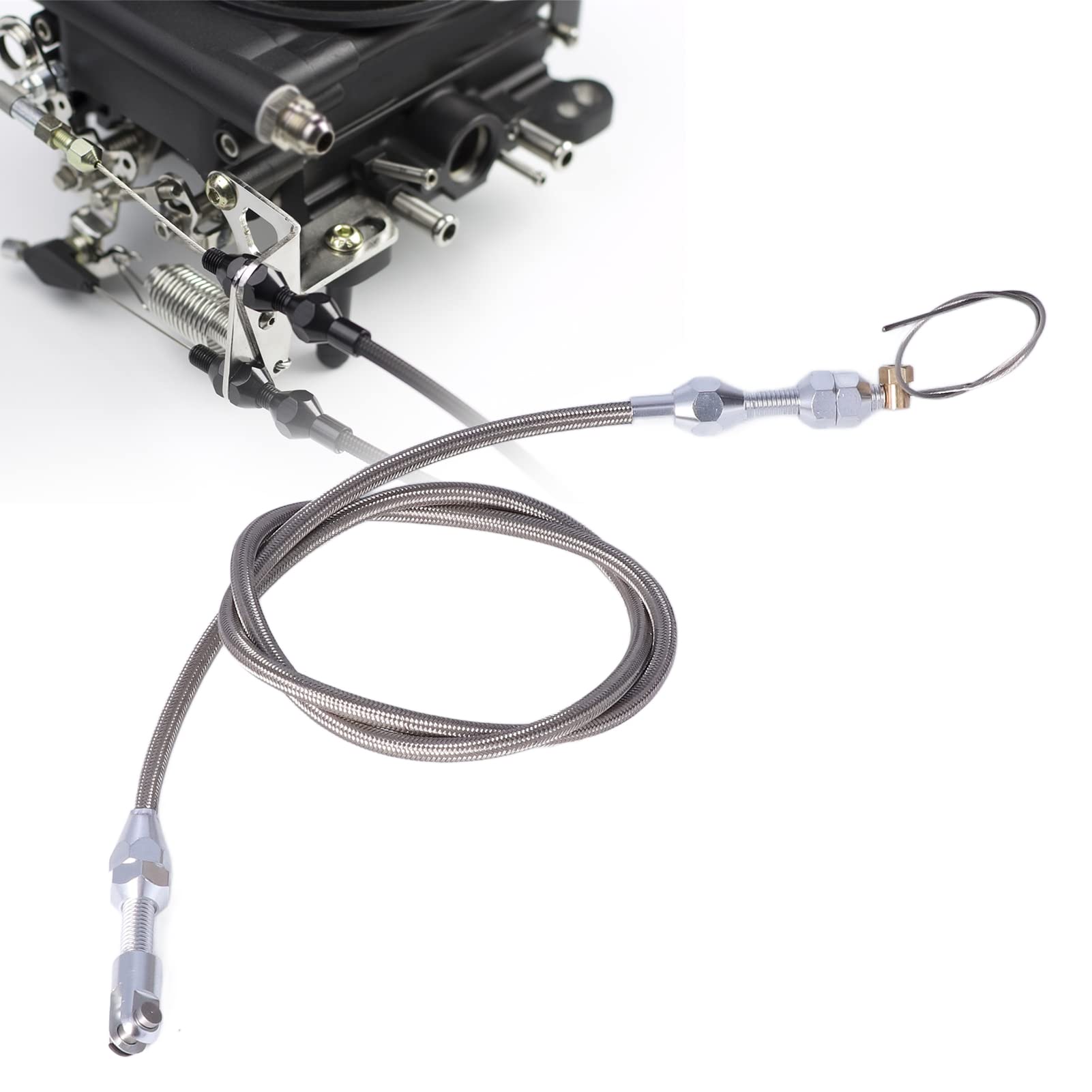 Cable de acelerador Torvex, cable de control de cable de acelerador de acero inoxidable de 36 pulgadas compatible con motores LS1 4.8L 5.3L 5.7L 6.0L